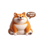 太った柴犬 ダイエットしたくない（個別スタンプ：15）