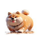 太った柴犬 ダイエットしたくない（個別スタンプ：20）