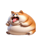 太った柴犬 ダイエットしたくない（個別スタンプ：30）