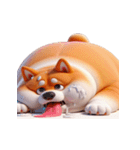 太った柴犬 ダイエットしたくない（個別スタンプ：31）