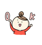 まるがお女子3（個別スタンプ：6）