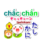 ベトナム語＋日本語 大きい文字 挨拶と相槌（個別スタンプ：23）