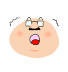 顔で語るパパ（個別スタンプ：3）