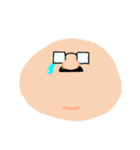 顔で語るパパ（個別スタンプ：4）