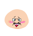 顔で語るパパ（個別スタンプ：9）