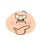 顔で語るパパ（個別スタンプ：22）