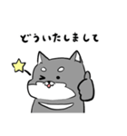 よく使う黒柴犬スタンプ【日常編】（個別スタンプ：37）