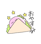 サンドイッチのハム（個別スタンプ：6）