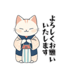 敬語スタンプ・ねこ。（個別スタンプ：5）