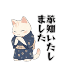 敬語スタンプ・ねこ。（個別スタンプ：18）