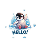 かわいい子ペンギンのLINEスタンプ（個別スタンプ：1）