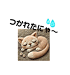 フェルトキャット（個別スタンプ：7）