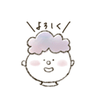 カーリーヘアの男の子スタンプ（個別スタンプ：23）