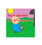 ブサカワ宇宙人［英語が学べる］（個別スタンプ：21）
