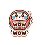 darumaruma2 可愛いダルマの英語（個別スタンプ：15）