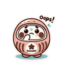 darumaruma2 可愛いダルマの英語（個別スタンプ：33）