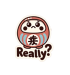 darumaruma2 可愛いダルマの英語（個別スタンプ：34）