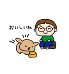 たれみみうさぎと飼い主の日常（個別スタンプ：8）
