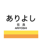 北勢線の駅名スタンプ（個別スタンプ：5）