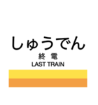 北勢線の駅名スタンプ（個別スタンプ：15）