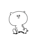 やる気が出ないネコ(文字無し版)（個別スタンプ：1）