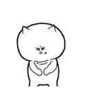 やる気が出ないネコ(文字無し版)（個別スタンプ：4）
