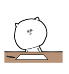 やる気が出ないネコ(文字無し版)（個別スタンプ：5）