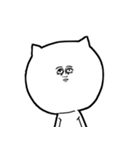 やる気が出ないネコ(文字無し版)（個別スタンプ：9）