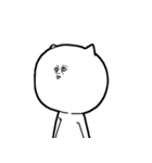 やる気が出ないネコ(文字無し版)（個別スタンプ：11）