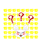 九尾白狐7（和柄）（個別スタンプ：4）