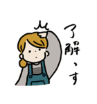 ゆるふわがーるズ（個別スタンプ：4）