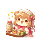 スイーツパラダイス♡にっこりデザートたち（個別スタンプ：6）