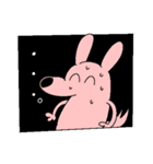 ピンクの犬2025（個別スタンプ：4）