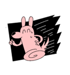 ピンクの犬2025（個別スタンプ：25）