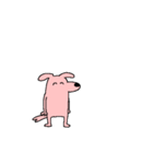 ピンクの犬2025（個別スタンプ：36）