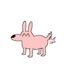 ピンクの犬2025（個別スタンプ：38）