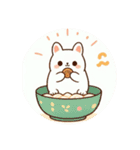 ほっこり動物ラーメンアート（個別スタンプ：4）