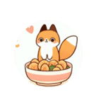 ほっこり動物ラーメンアート（個別スタンプ：5）
