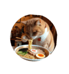 ほっこり動物ラーメンアート（個別スタンプ：6）