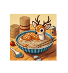 ほっこり動物ラーメンアート（個別スタンプ：8）