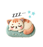 フェルトねこ（個別スタンプ：4）