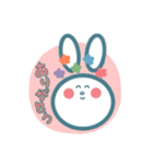 うさぎをポン（個別スタンプ：9）