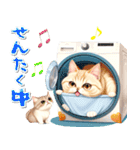 ふさふさ長毛猫♡家事 ◯◯中 日常（個別スタンプ：21）