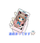 猫耳ガール①。（個別スタンプ：17）