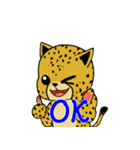 チーターのにゃんにゃん日和（個別スタンプ：3）