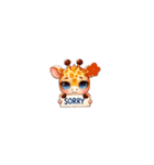 毎日使える素直で可愛いキリンちゃん達 AI（個別スタンプ：37）