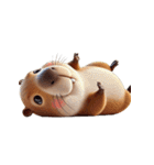 カピバラ 祈福と大金（個別スタンプ：17）