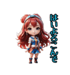 仮装女子in大阪 ちびキャラお仕事編（個別スタンプ：5）