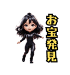 仮装女子in大阪 ちびキャラお仕事編（個別スタンプ：12）