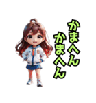 仮装女子in大阪 ちびキャラお仕事編（個別スタンプ：18）
